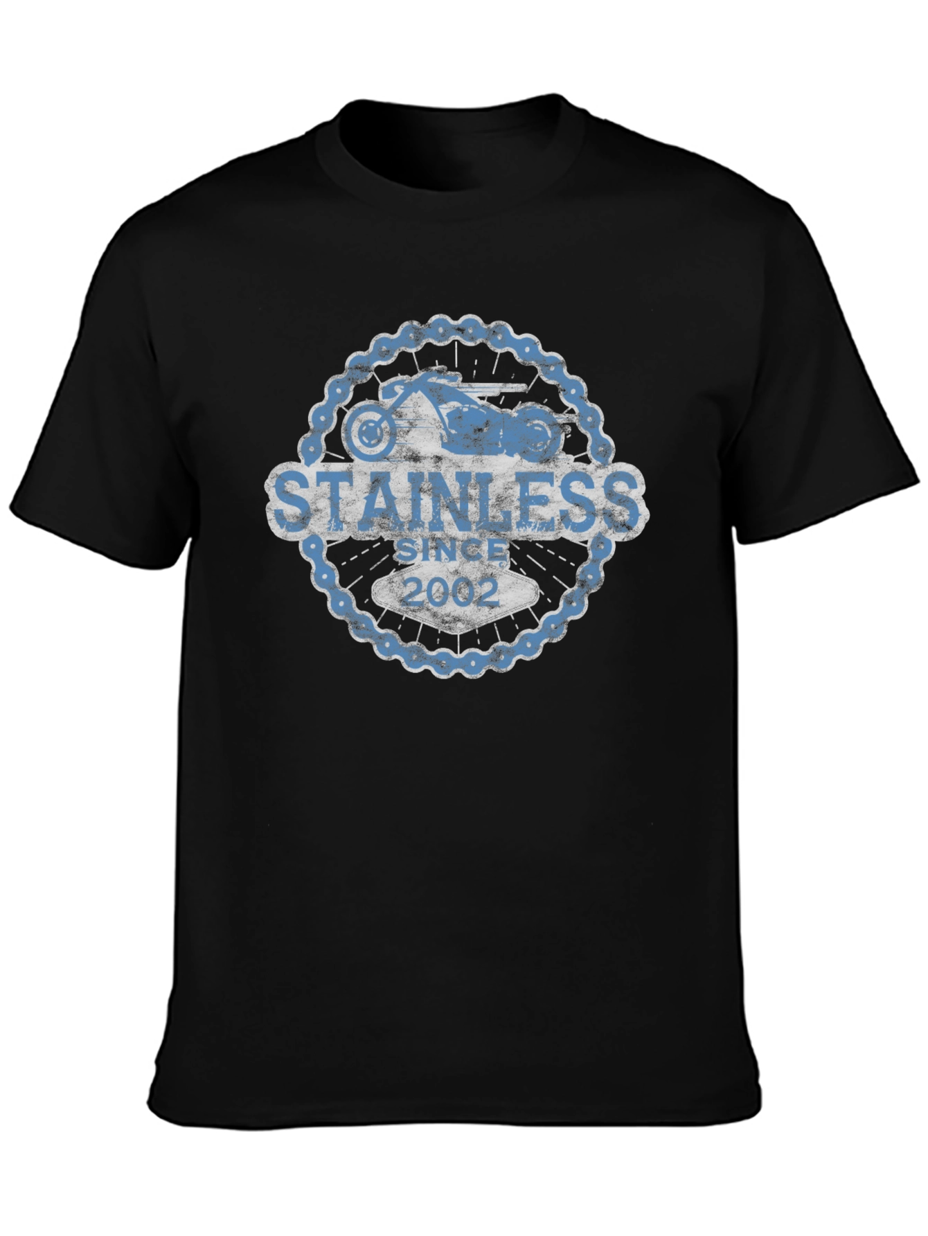 Stainless Since 2002 Motorcycle Chain T-Shirt