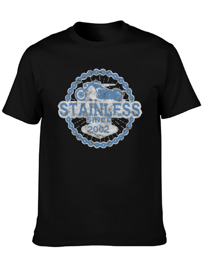 Stainless Since 2002 Motorcycle Chain T-Shirt