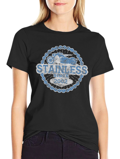 Stainless Since 2002 Motorcycle Chain T-Shirt