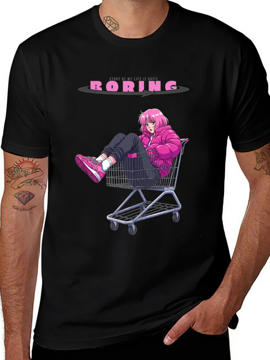 Boring Anime Girl T-Shirt - Unisex Graphic Tee