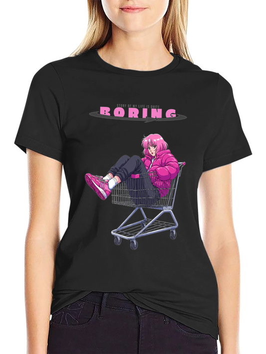Boring Anime Girl T-Shirt - Unisex Graphic Tee