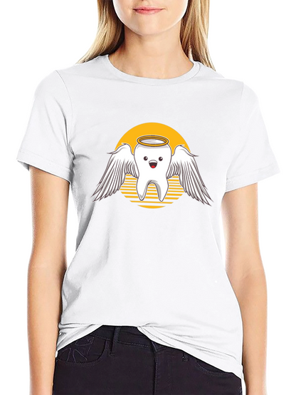 Angel Tooth Graphic Tee - Dentist Humor Shirt