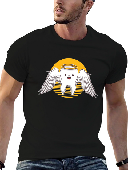 Angel Tooth Graphic Tee - Dentist Humor Shirt