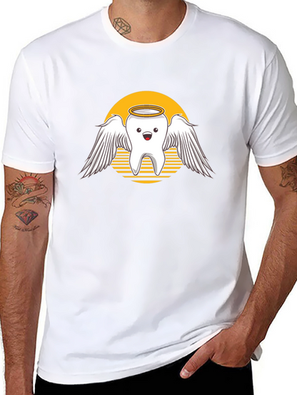 Angel Tooth Graphic Tee - Dentist Humor Shirt