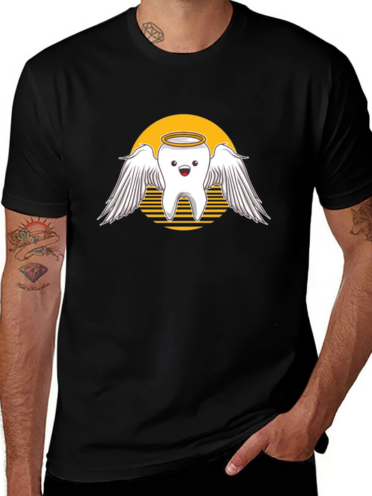 Angel Tooth Graphic Tee - Dentist Humor Shirt