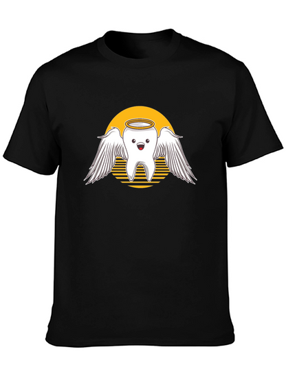 Angel Tooth Graphic Tee - Dentist Humor Shirt
