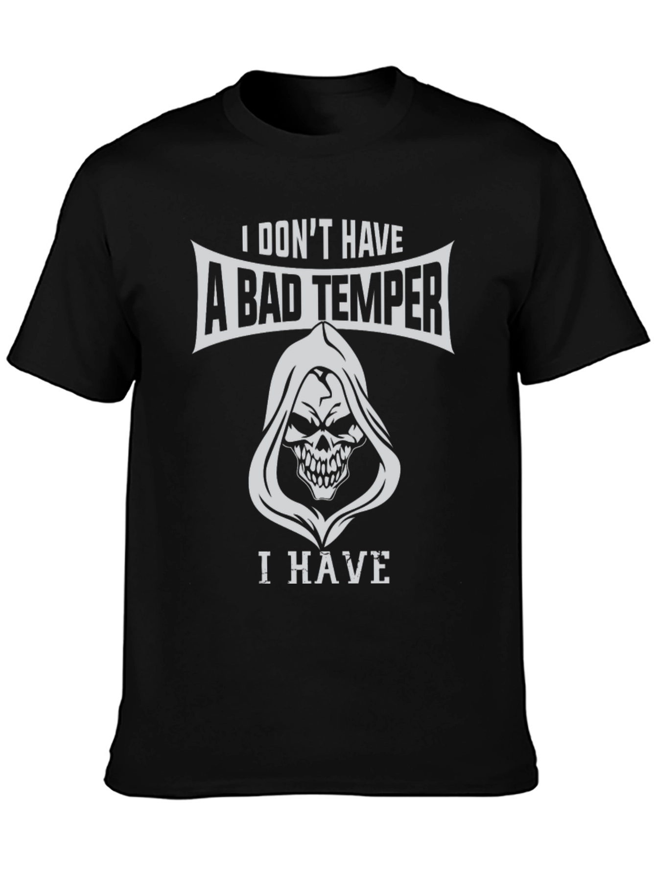 Bad Temper Grim Reaper Graphic T-Shirt