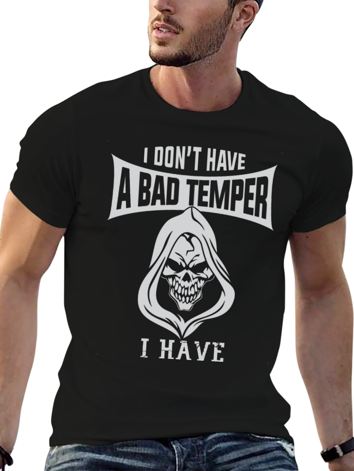 Bad Temper Grim Reaper Graphic T-Shirt