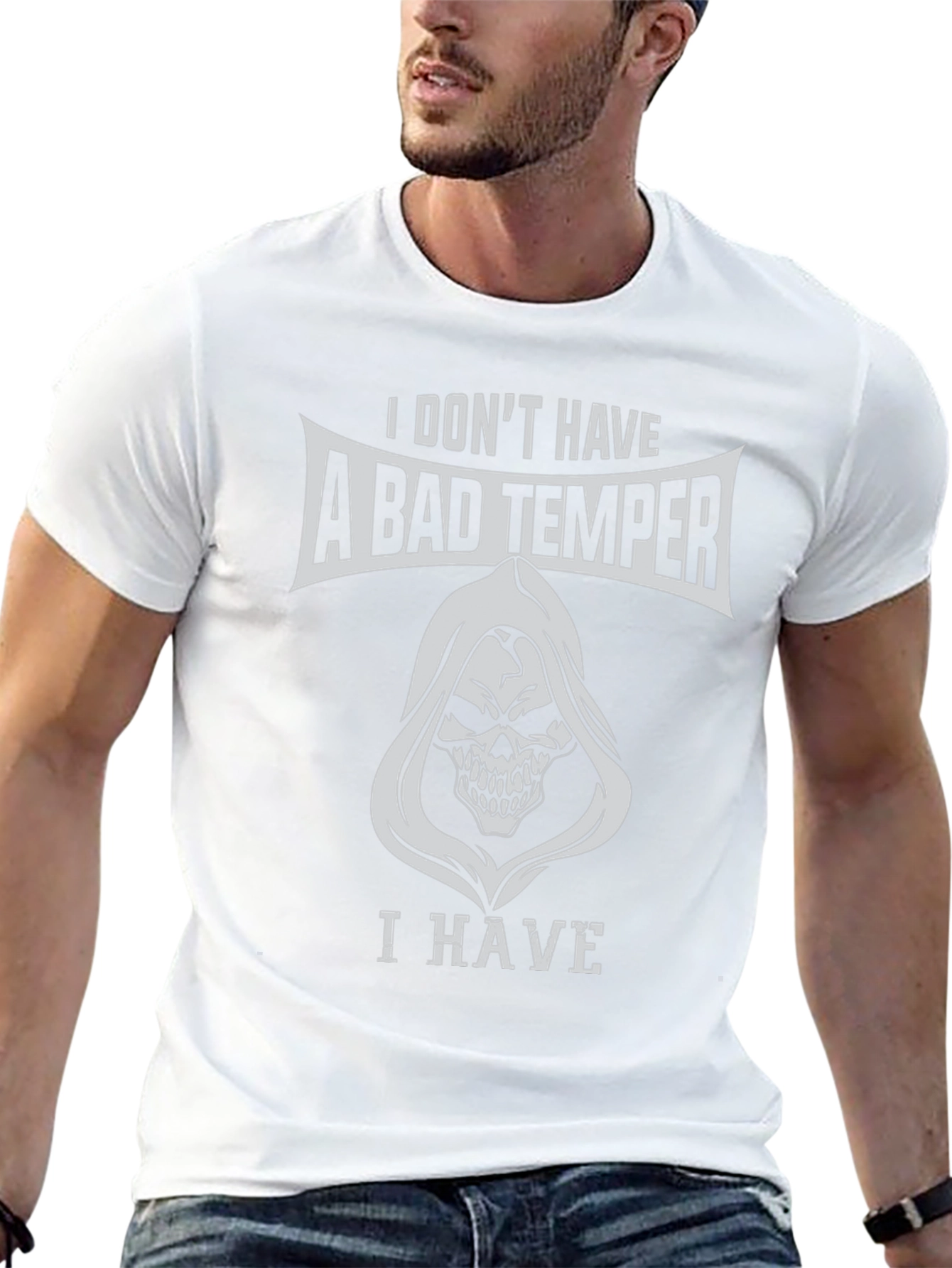 Bad Temper Grim Reaper Graphic T-Shirt