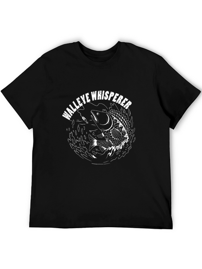 Walleye Whisperer Graphic T-Shirt Black