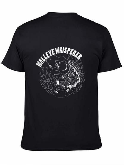 Walleye Whisperer Graphic T-Shirt Black