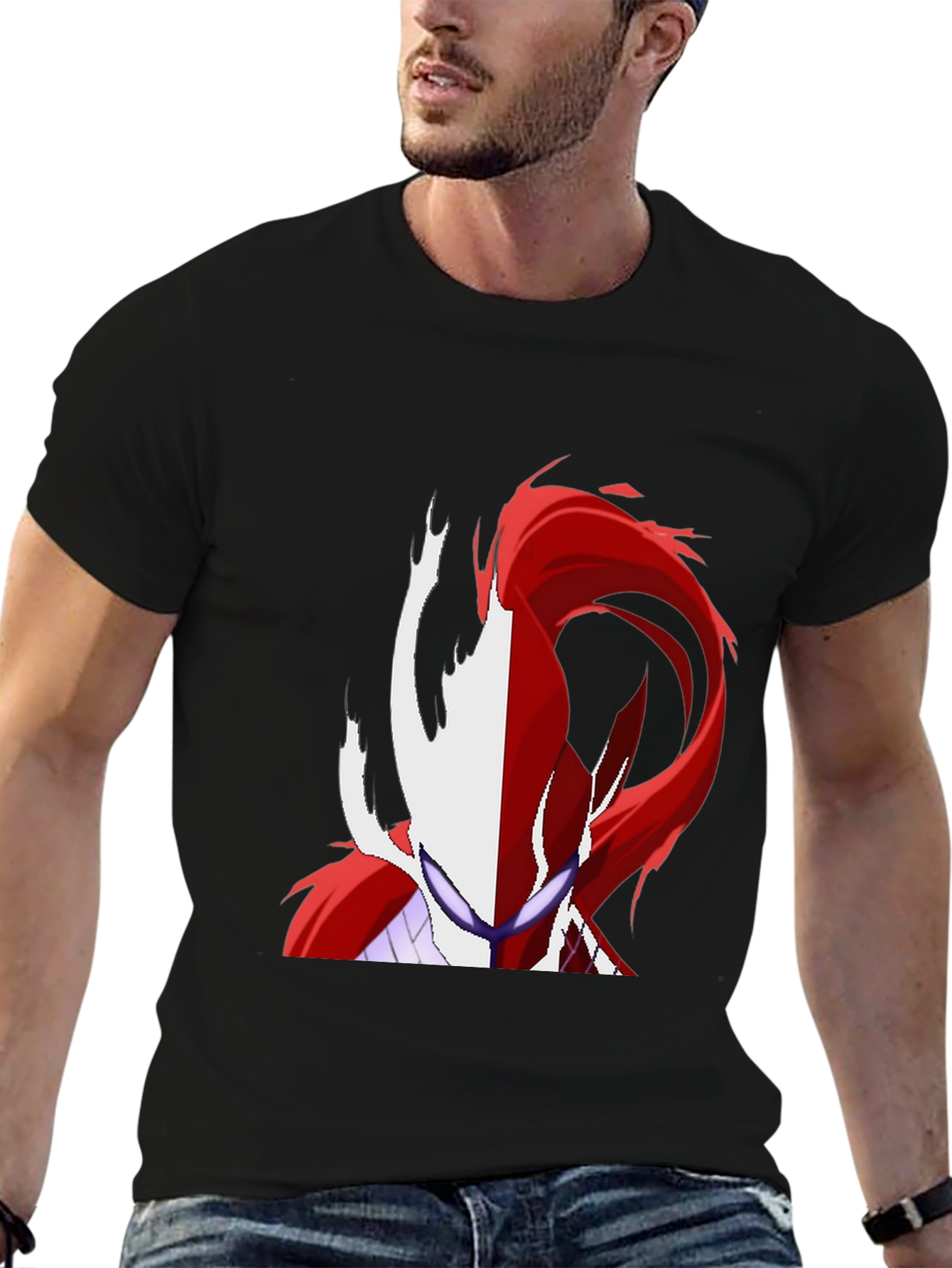 Anime Character Black T-Shirt