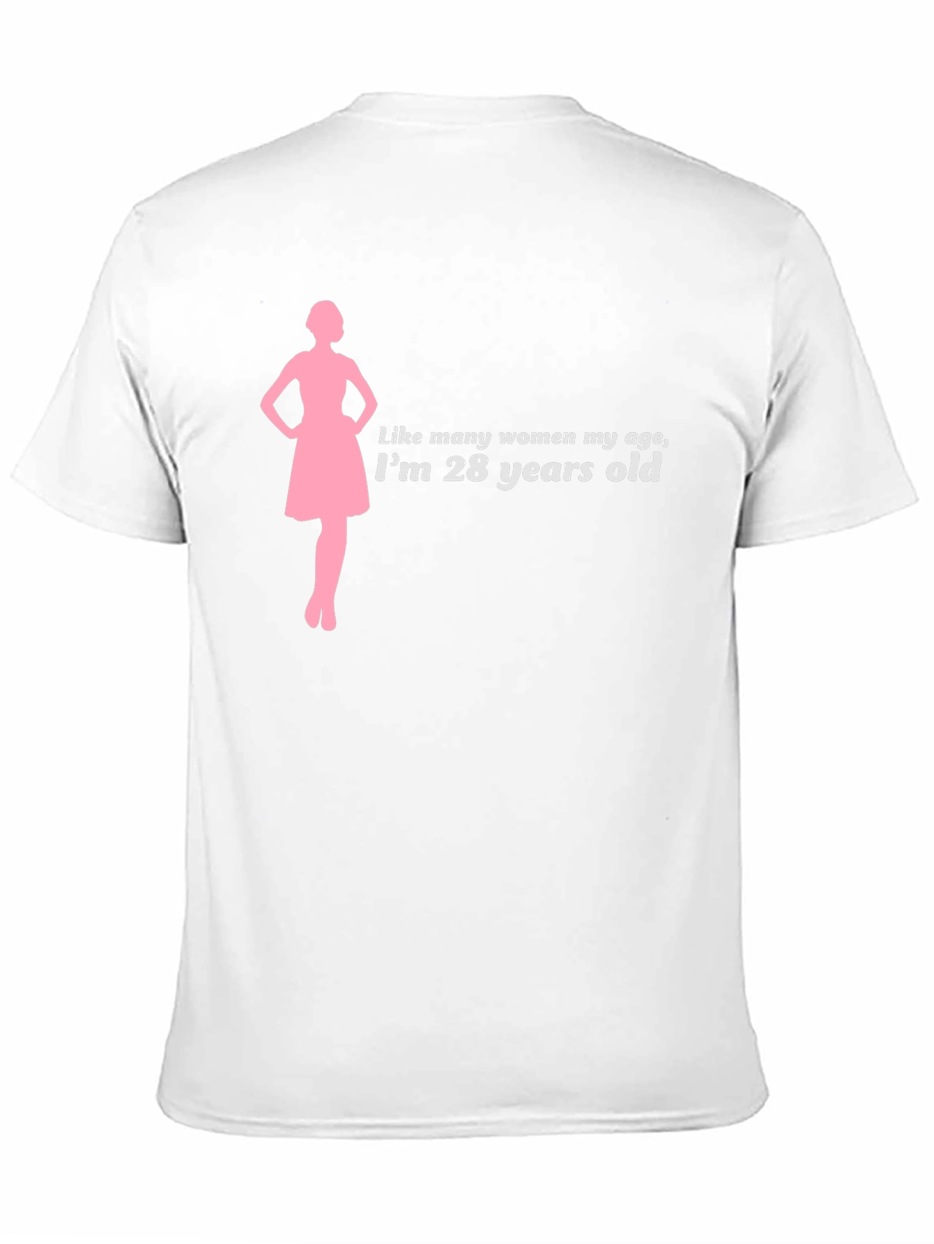 28 Years Old Womens Silhouette T-Shirt