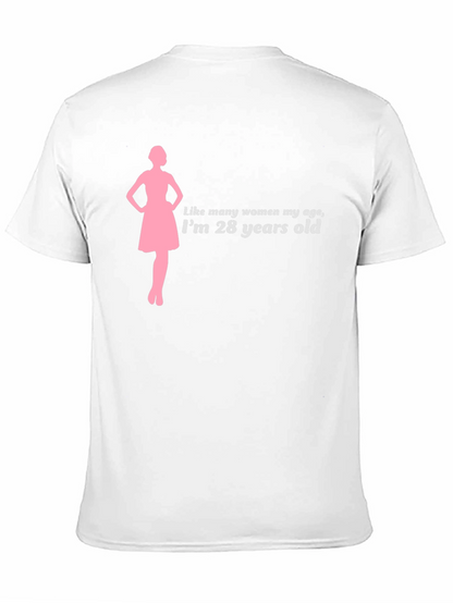 28 Years Old Womens Silhouette T-Shirt