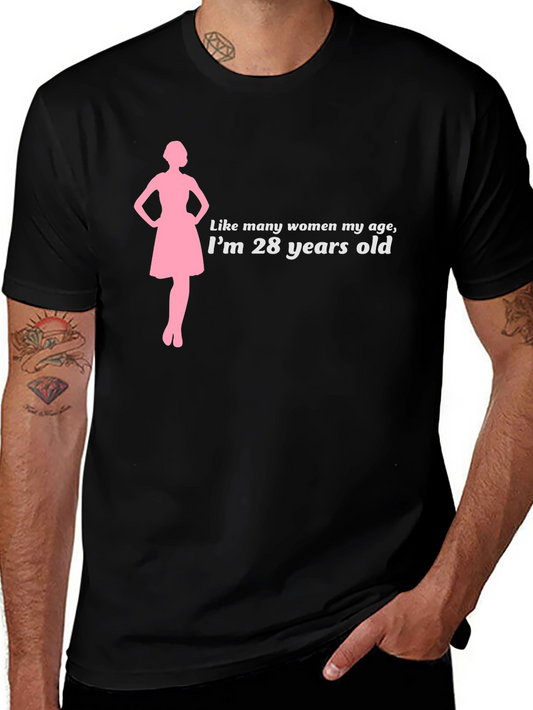 28 Years Old Womens Silhouette T-Shirt