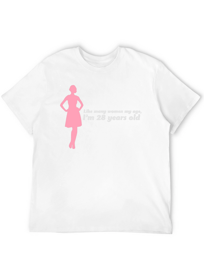 28 Years Old Womens Silhouette T-Shirt
