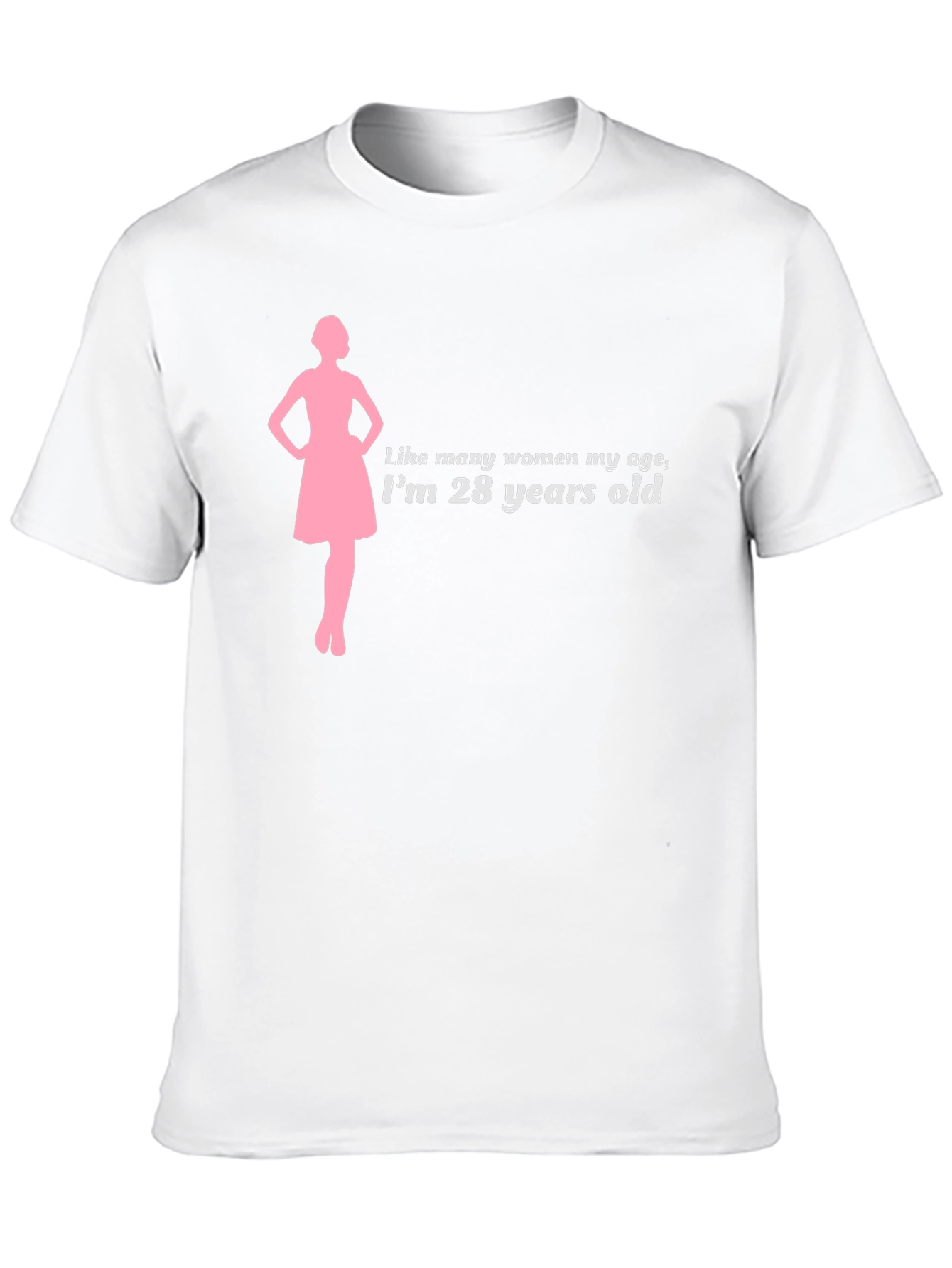 28 Years Old Womens Silhouette T-Shirt