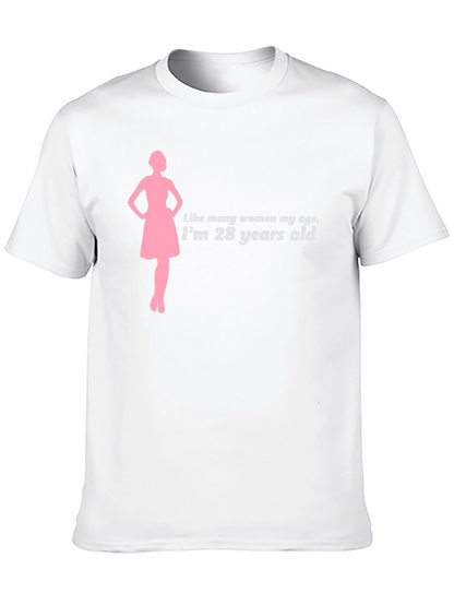 28 Years Old Womens Silhouette T-Shirt