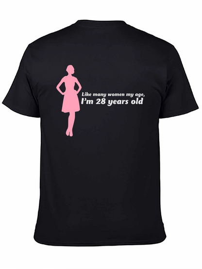 28 Years Old Womens Silhouette T-Shirt