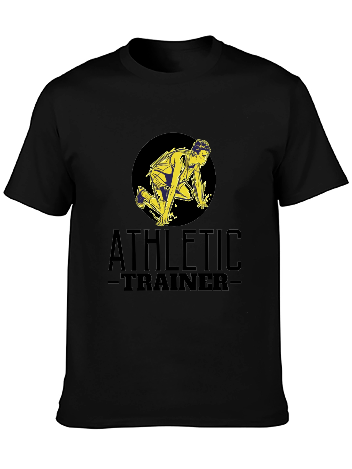 Athletic Trainer Graphic Tee - Black