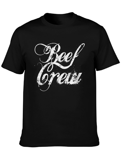 Beef Crew Graphic Tee - Soft Black T-Shirt