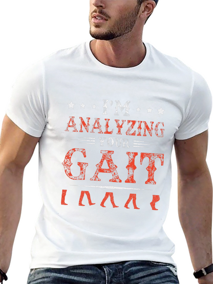 Analyzing Your Gait Black Graphic T-Shirt