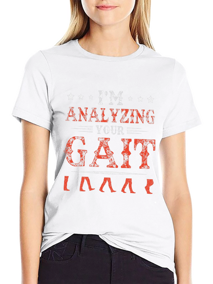 Analyzing Your Gait Black Graphic T-Shirt