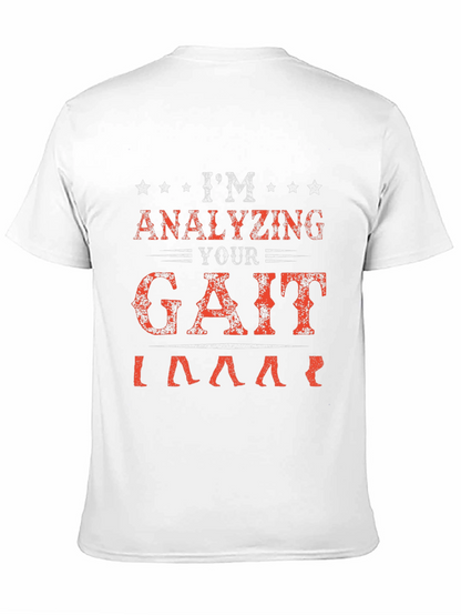Analyzing Your Gait Black Graphic T-Shirt