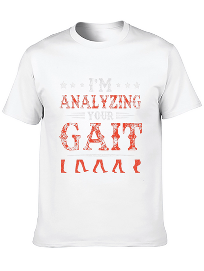 Analyzing Your Gait Black Graphic T-Shirt