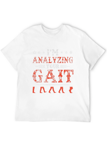 Analyzing Your Gait Black Graphic T-Shirt