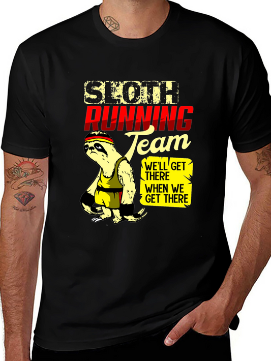 Sloth Running Team Graphic Tee