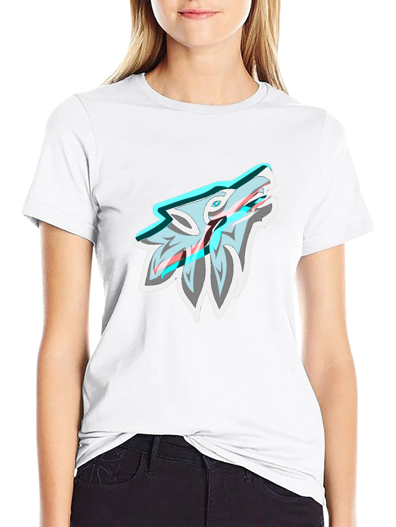 Wolf Graphic Print Tee - Cool Style