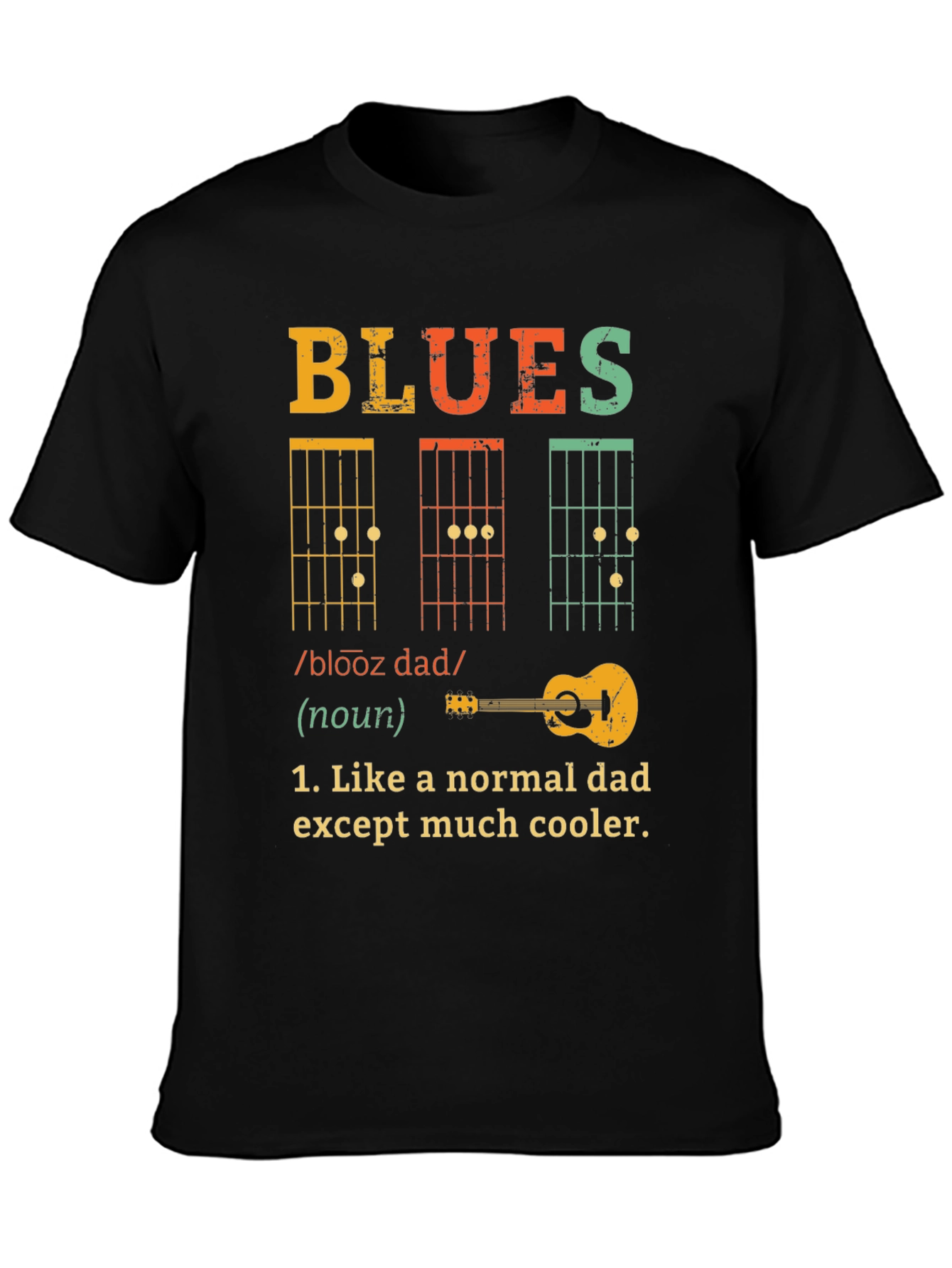 Blues Dad T-Shirt - Cool Musician Father Tee
