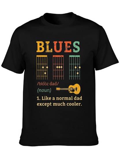 Blues Dad T-Shirt - Cool Musician Father Tee