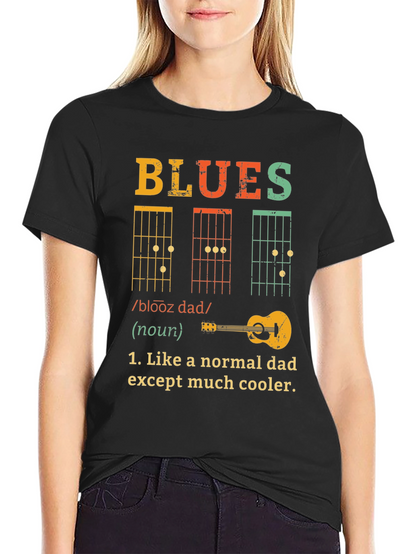 Blues Dad T-Shirt - Cool Musician Father Tee