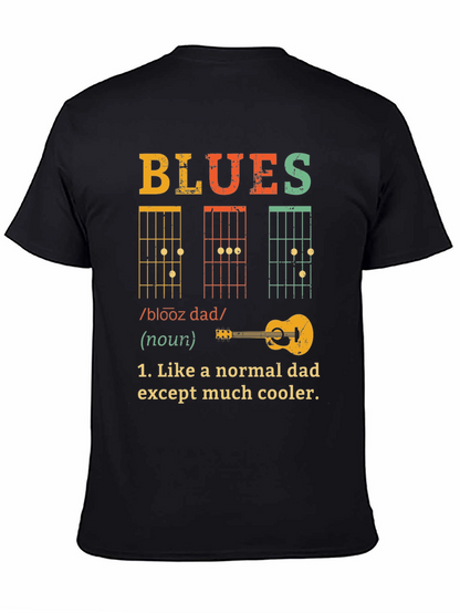 Blues Dad T-Shirt - Cool Musician Father Tee
