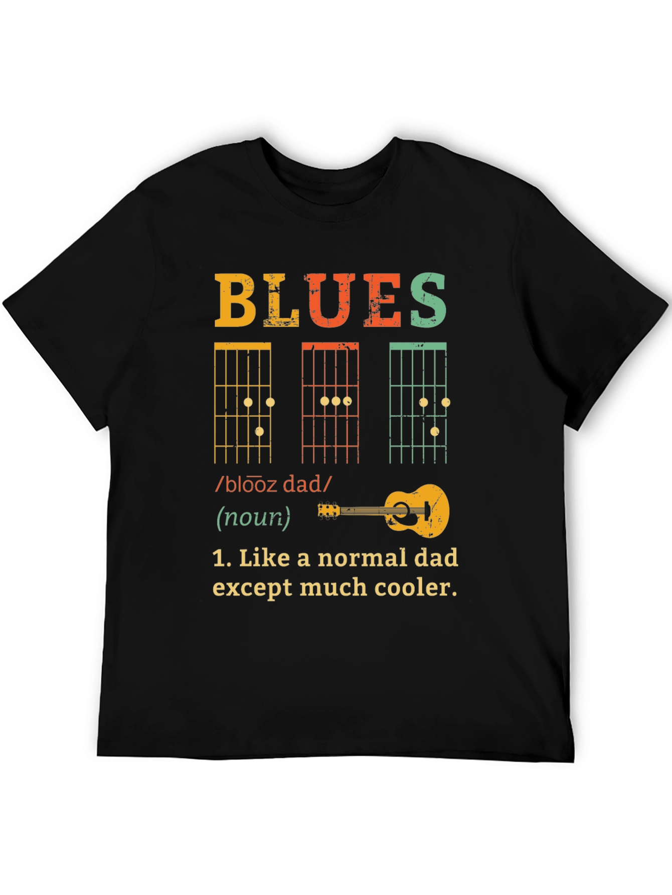 Blues Dad T-Shirt - Cool Musician Father Tee