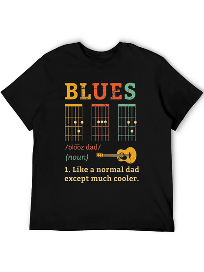 Blues Dad T-Shirt - Cool Musician Father Tee