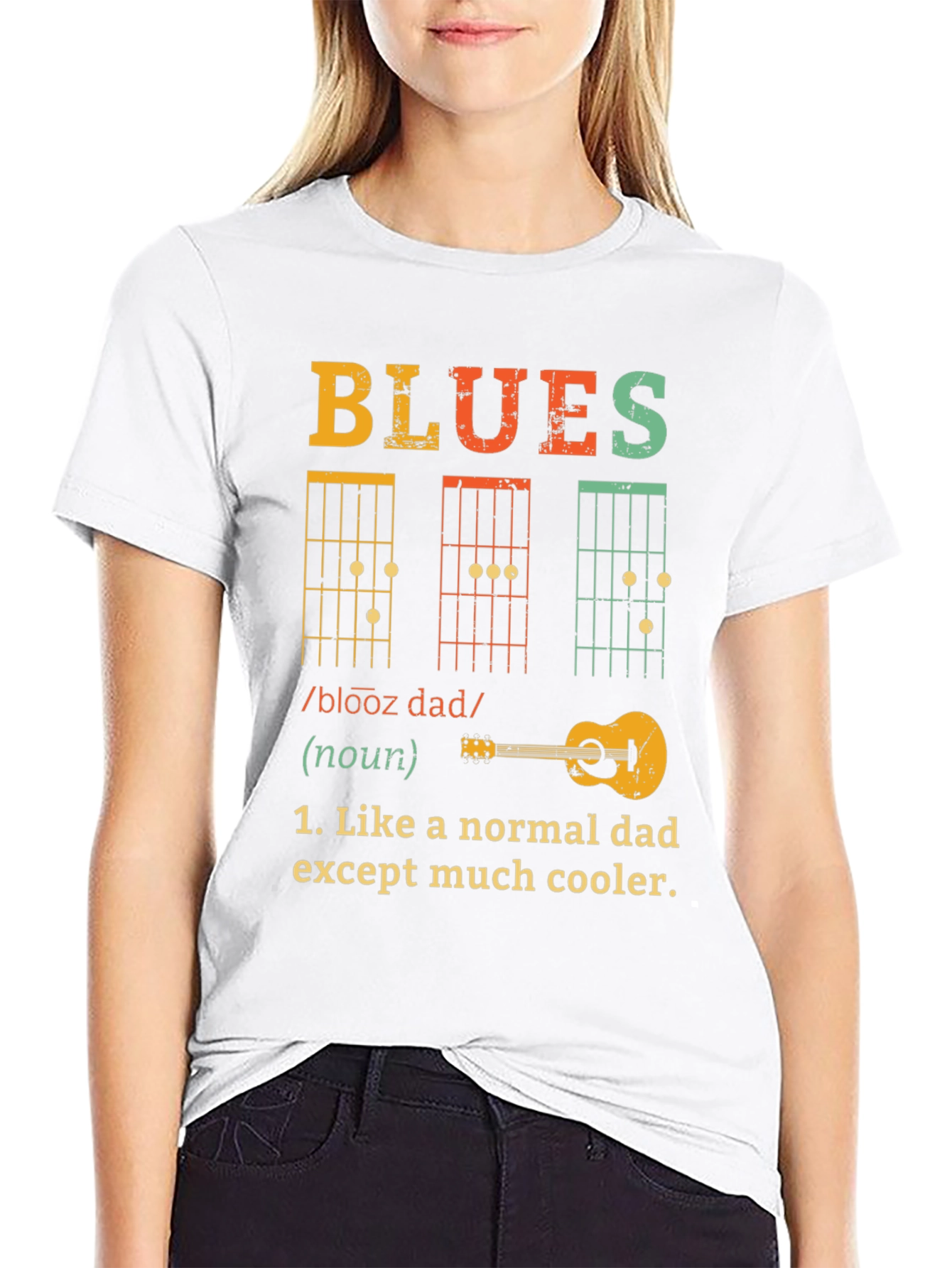 Blues Dad T-Shirt - Cool Musician Father Tee