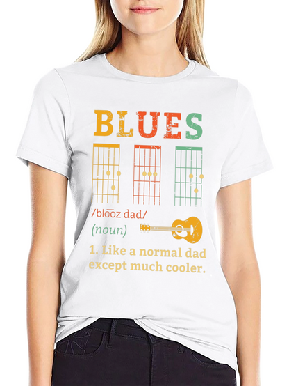 Blues Dad T-Shirt - Cool Musician Father Tee