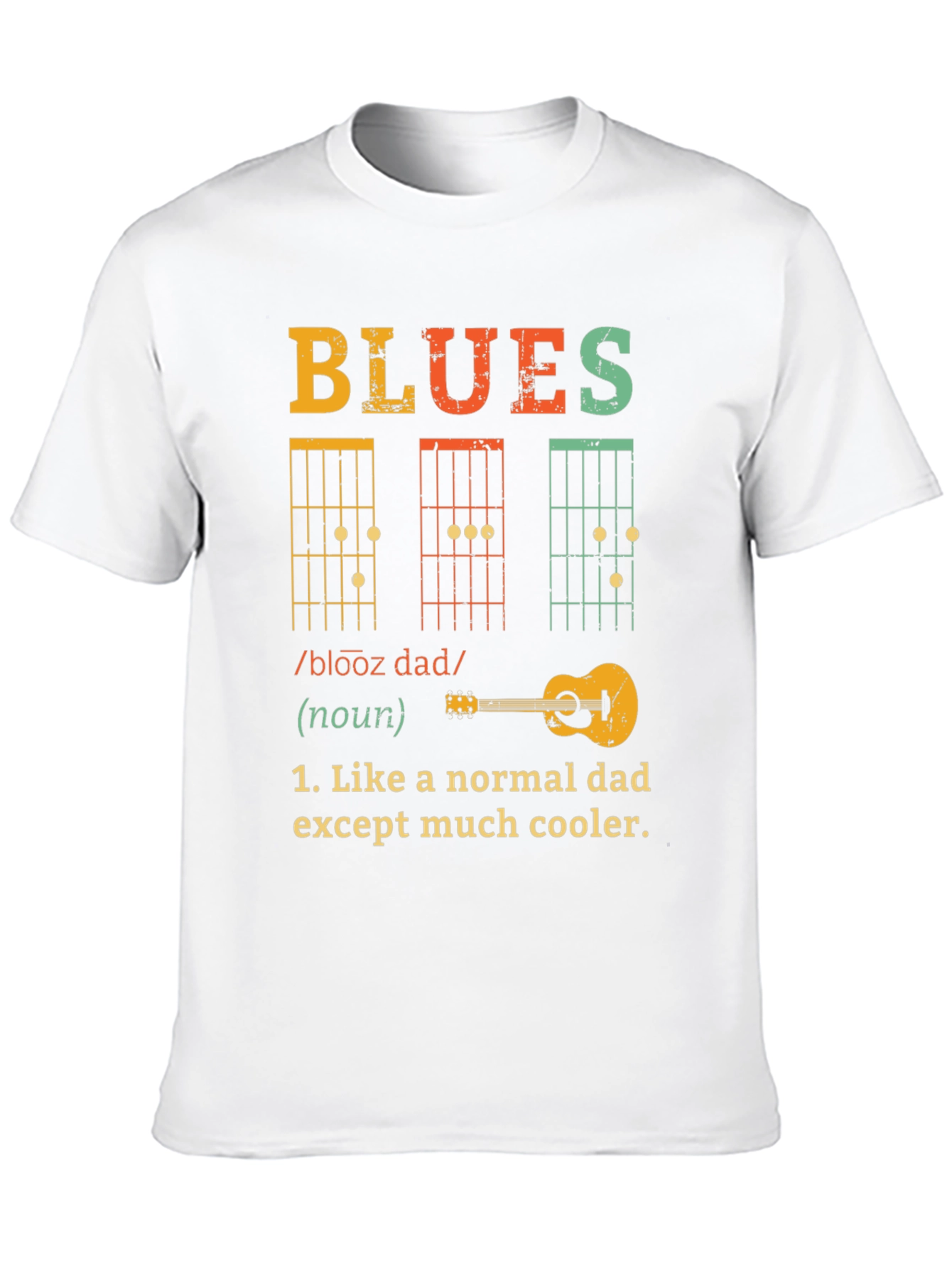 Blues Dad T-Shirt - Cool Musician Father Tee
