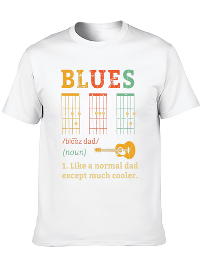 Blues Dad T-Shirt - Cool Musician Father Tee