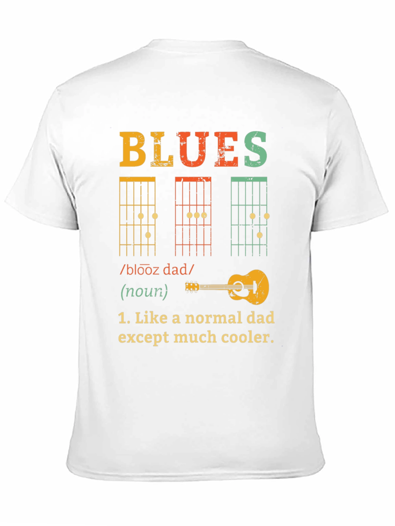 Blues Dad T-Shirt - Cool Musician Father Tee