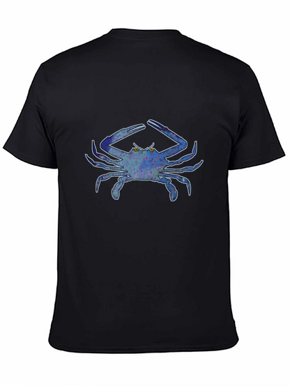 Blue Crab Graphic Tee - Bold Design Casual Style