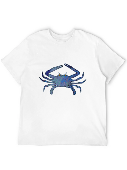 Blue Crab Graphic Tee - Bold Design Casual Style