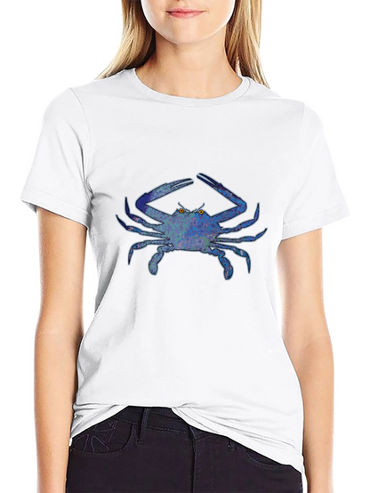 Blue Crab Graphic Tee - Bold Design Casual Style