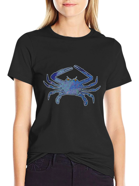 Blue Crab Graphic Tee - Bold Design Casual Style
