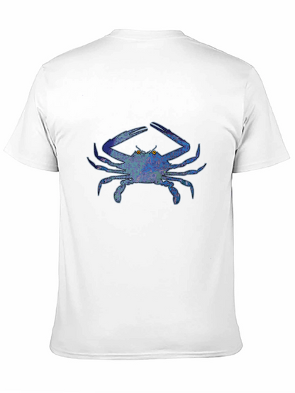 Blue Crab Graphic Tee - Bold Design Casual Style