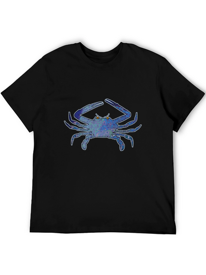 Blue Crab Graphic Tee - Bold Design Casual Style
