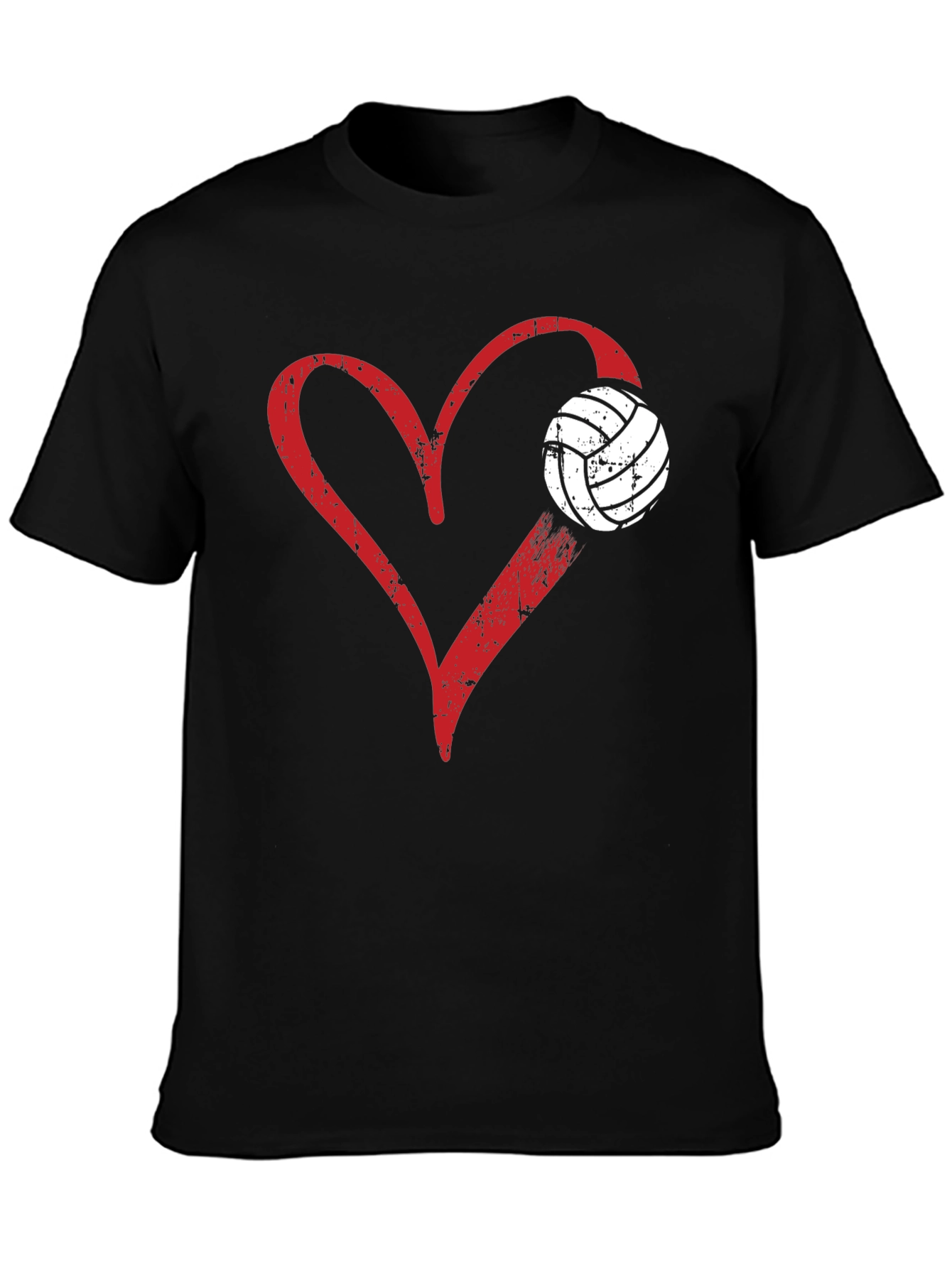 Volleyball Heart Graphic T-Shirt